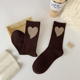 キッズフレンズ_キッズ ハート INS風 ラブレター コットンソックス