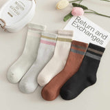 コンフォパイル_ミドル丈 無縫製 厚手パイル あったかソックス