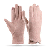 サーモニット_レディース 秋冬 厚手ニット手袋 あったか防寒