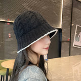 ラムモコ_秋冬 レディース 新作 ふわもこ ラムウールバケットハット