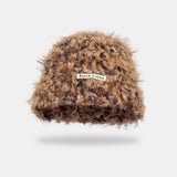 モコフード_冬 ふわもこ耳あて付き フード型防寒ボンネット帽子