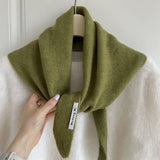 トライウォーム_三角バインダー式 多機能ニットスカーフ レディース 暖かいオールマッチ