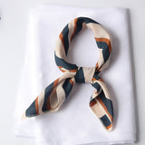 シフォンデコ_シフォン素材 プリントスカーフ レディース