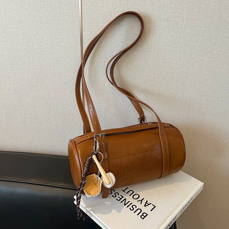 EMBOSS LINE_型押し アンダーアーム ショルダーバッグ レディース 通勤