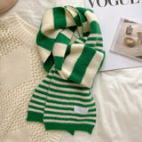 ストライプウォーム_厚手 あったかストライプマフラー 学生・カップルにおすすめ