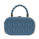 BOX CHAIN_Mini Square Box Chain Shoulder/Crossbody Bag