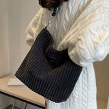 コーデュソフト_コーデュロイ 大容量 ソフトタッチ 2WAYショルダー／クロスボディバッグ