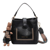 Notch_One-shoulder & Crossbody Unique Design Bucket Bag