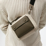 ブルーノ ミニ_ブラウン ユニセックス スマホショルダーバッグ ミニスクエア