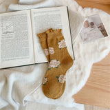 [ セット商品 ] デイリーウォーム_レディース 冬あったか 厚手ウール カシミヤ風 くしゅソックス（イエロー系）（10足）