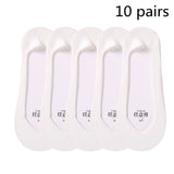 [ セット商品と単品商品] デイリーベーシック_レディース 薄手 浅履き ボーダー インビジブルソックス 春夏秋用（10足/1足）