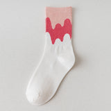 ジェラートソックス_レディース アイスクリームカラー チューブソックス