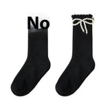 キッズフレンズ_ガールズ パール付き チューブソックス 可愛いデザイン