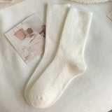 デイリーウォーム_秋冬 無地 ウールライク アクリルソックス