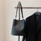 URBAN FORM_Elegant Bucket Bag Set Minimal Shoulder/Crossbody