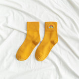 レディース レインボー刺繍ソックス | カジュアルおしゃれファッション（10足/5足/1足）