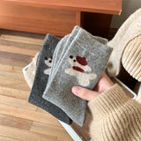 デイリーウォーム ウールソックス | レディース厚手カートゥーンあったか冬用