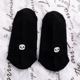 メンズ コットン刺繍ソックス | 通気性抜群シンプルカジュアル（5足/1足）