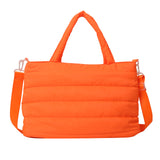 ソフトキルト_キルティング風 大容量チェック刺繍 2WAYショルダーバッグ