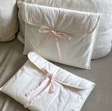 バレリーナクチュール_レディース バレエスタイル リボン付き キルティングノートPCバッグ