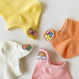 [ セット商品 ] キューティコットン_キッズ＆ベビー コーマ綿 カートゥーンソックス 可愛いデザイン（4足）