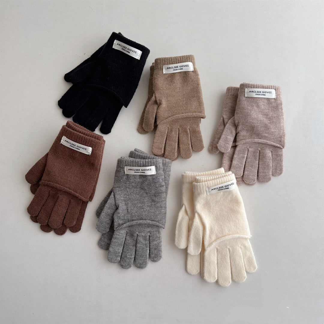 ファイブパーソ_冬あったか 個性デザイン 5本指手袋