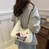 Retro Day_Retro Style Large Capacity Tote Bag for Women
