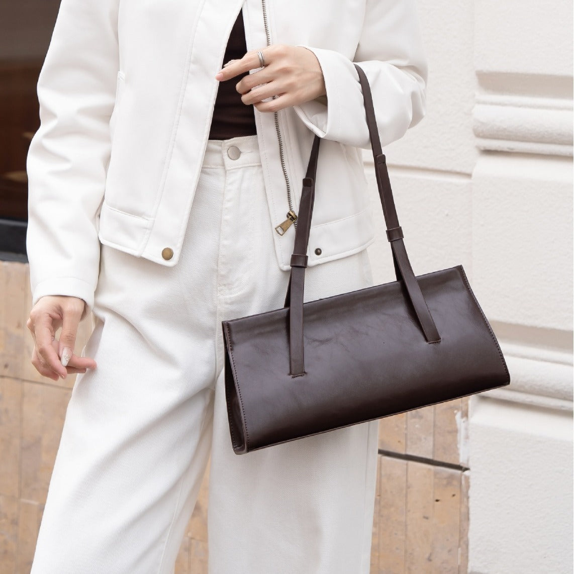 アンダリス_レディース アンダーアームバッグ 通勤にも使える おしゃれショルダー／ハンドバッグ