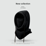 ウォームフーディ_冬 レディース マスク＆スカーフ一体型 防寒あったか帽子