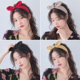 RABBIT BOW_うさ耳デザイン ヘアバンド レディース 無地